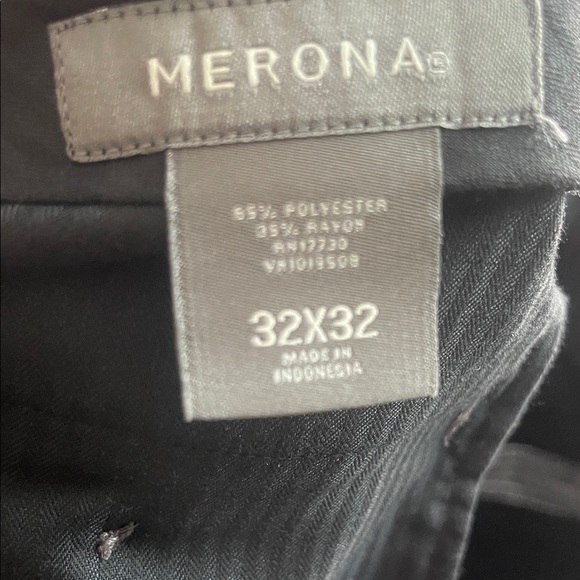 Merona Gray Pinstripe Men's Suit - Picture 7 of 8